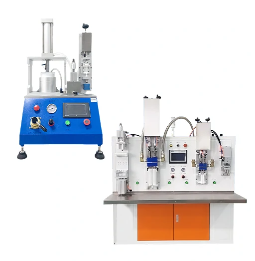 Two cartridge filling machine configurations for package and output selection