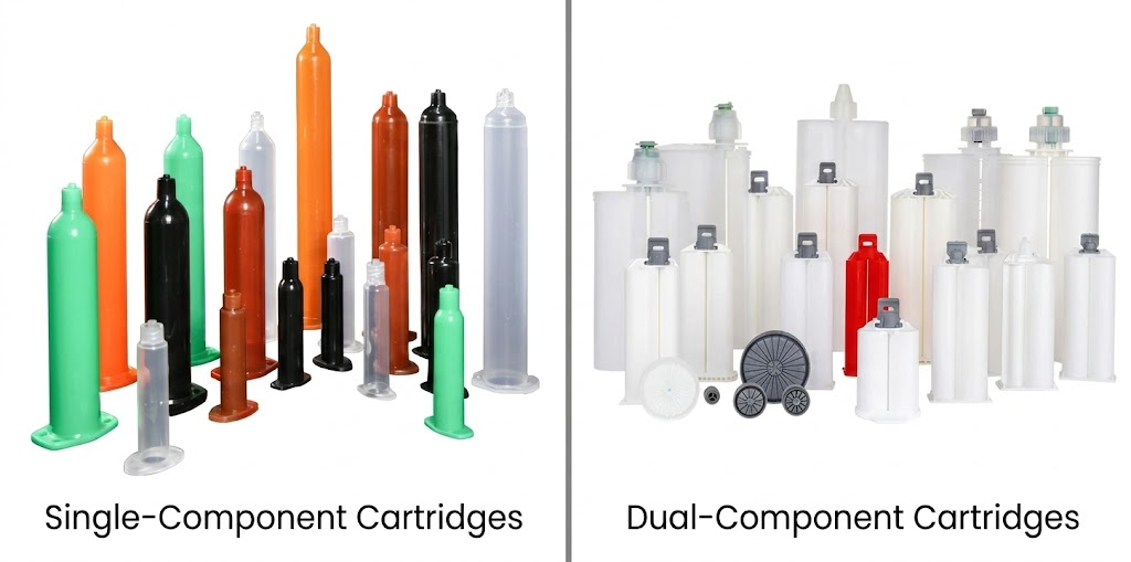 1K vs 2K Adhesive Cartridges