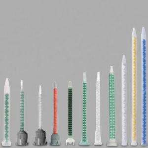 static and dynamic mixing nozzle