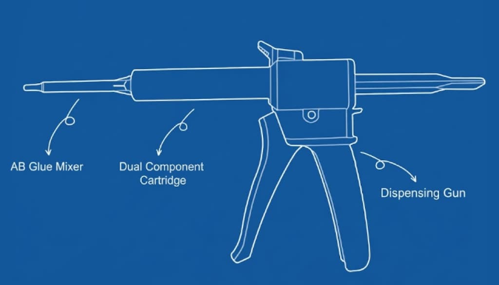 adhesive dispenser gun