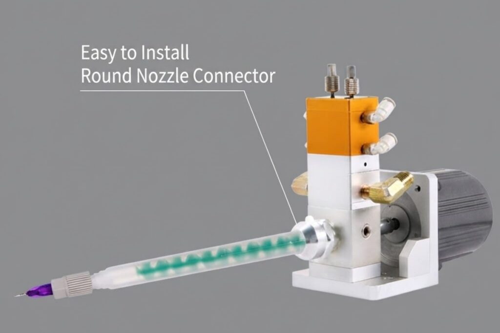 2K dynamic mixing nozzle