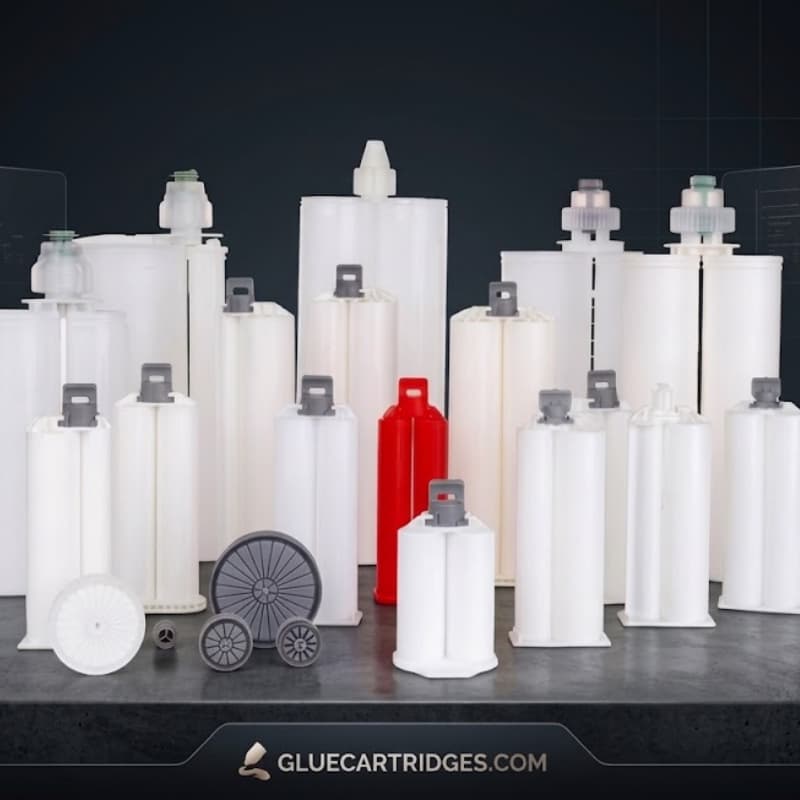 empty cartridges for two-part adhesives
