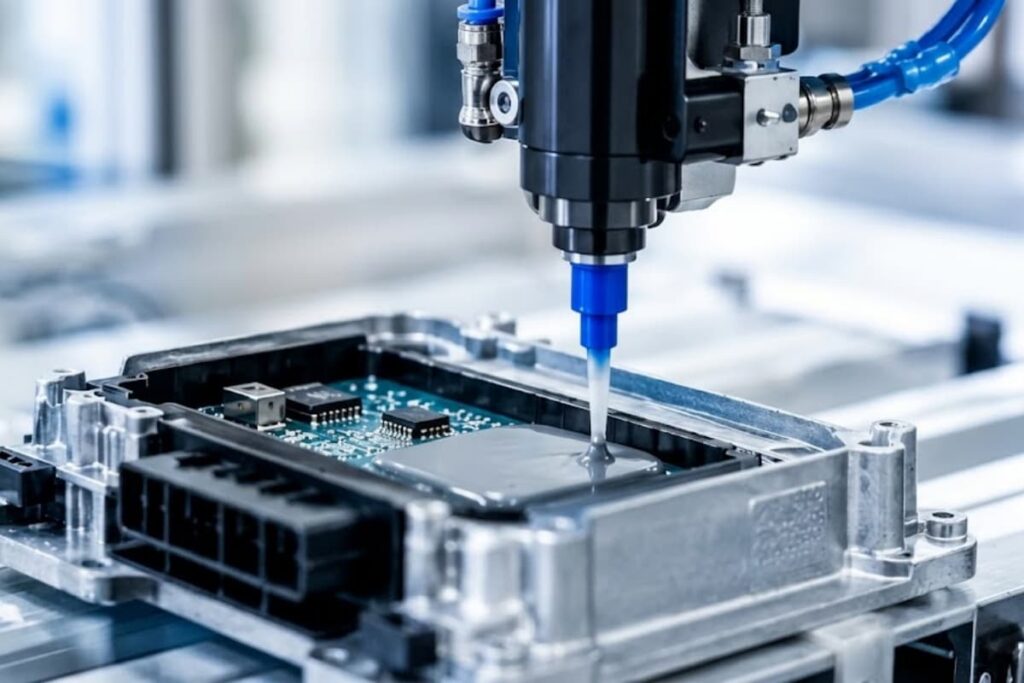 Automotive Electronics Adhesive Dispensing