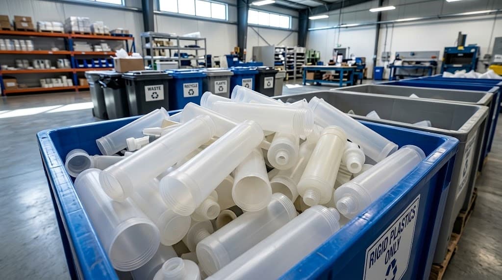 empty adhesive cartridge barrels