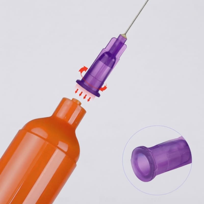 Bayonet dispensing needles