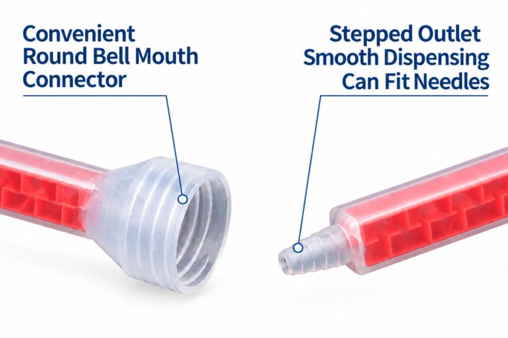 adhesive mixer nozzles