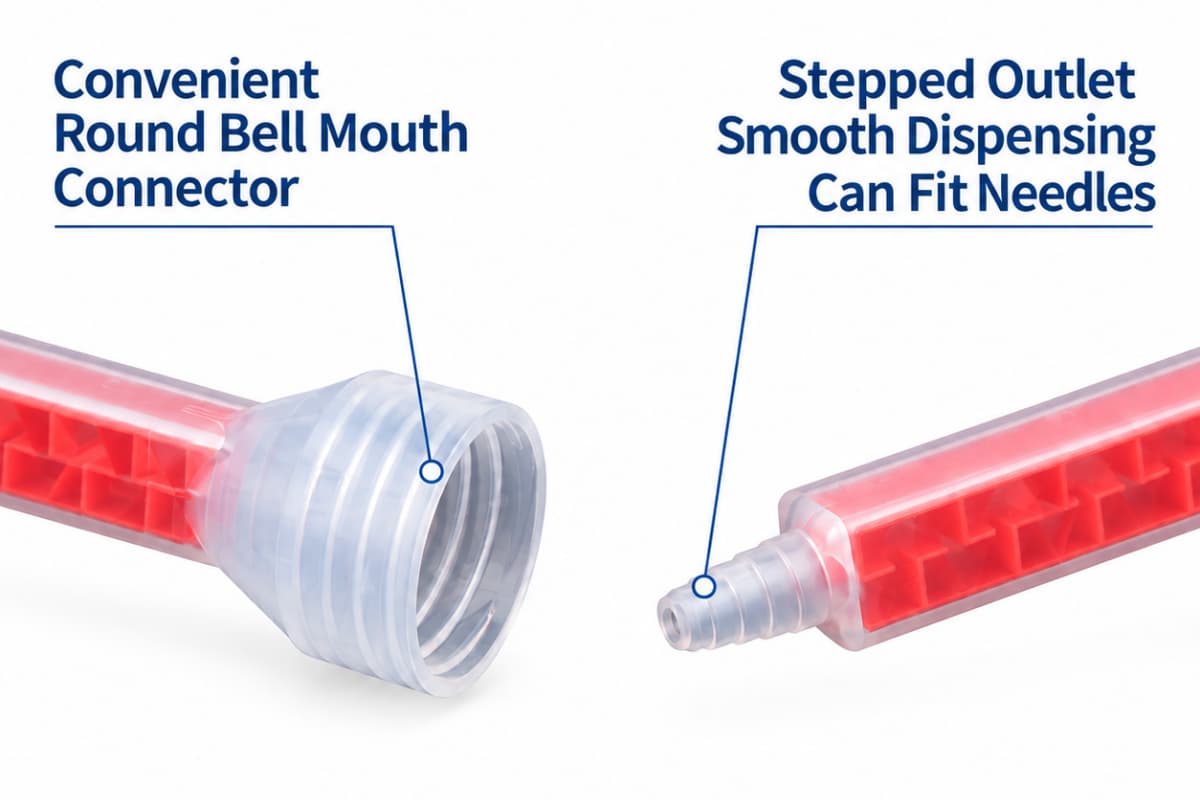 adhesive mixer nozzles